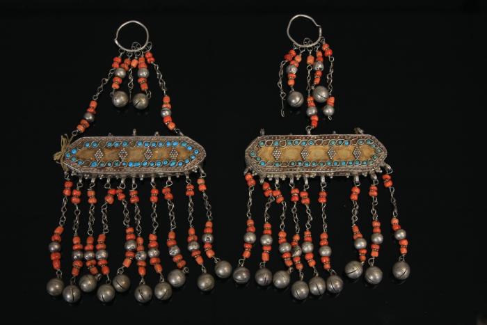 0471 khalka (ear-rings)Khorezm , nineteenth century